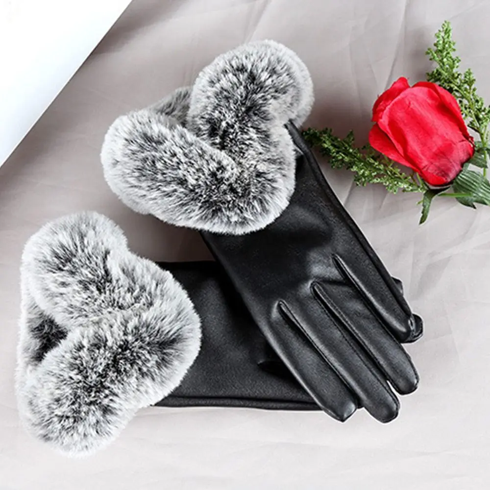 Cycling Ski Driving Fur Wrist Mittens Winter Warm Gloves Touch Screen Gloves
Cycling Ski Driving Fur Wrist Mittens Winter Warm Gloves Touch Screen Gloves
