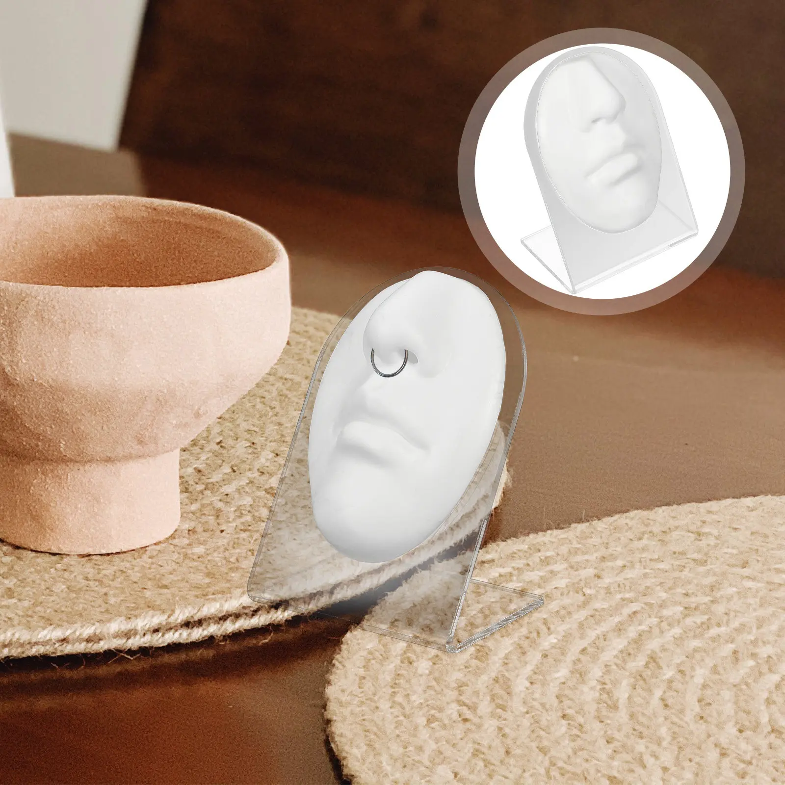 Набор для демонстрации украшений для носа: гибкий манекен-имитация лица для тренировки пирсинга (для школ и салонов)
Набор для демонстрации украшений для носа: гибкий манекен-имитация лица для тренировки пирсинга (для школ и салонов)