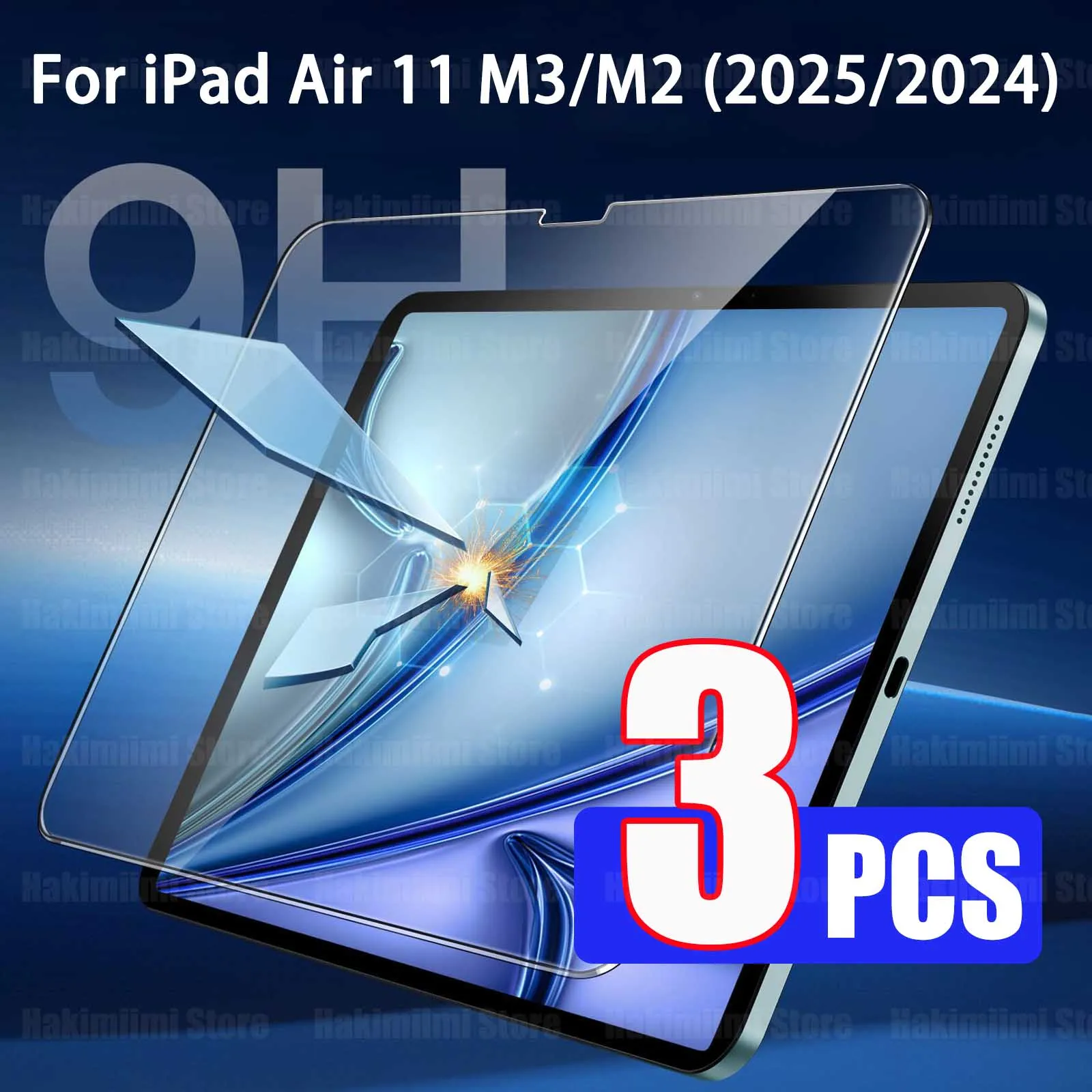 Для iPad Air 11-дюймовая M3/M2 (2025/2024 7-го/6-го поколения) Защитная пленка для экрана HD, твердость 9H, прозрачная пленка из закаленного стекла с защитой от царапин
Для iPad Air 11-дюймовая M3/M2 (2025/2024 7-го/6-го поколения) Защитная пленка для экрана HD, твердость 9H, прозрачная пленка из закаленного стекла с защитой от царапин