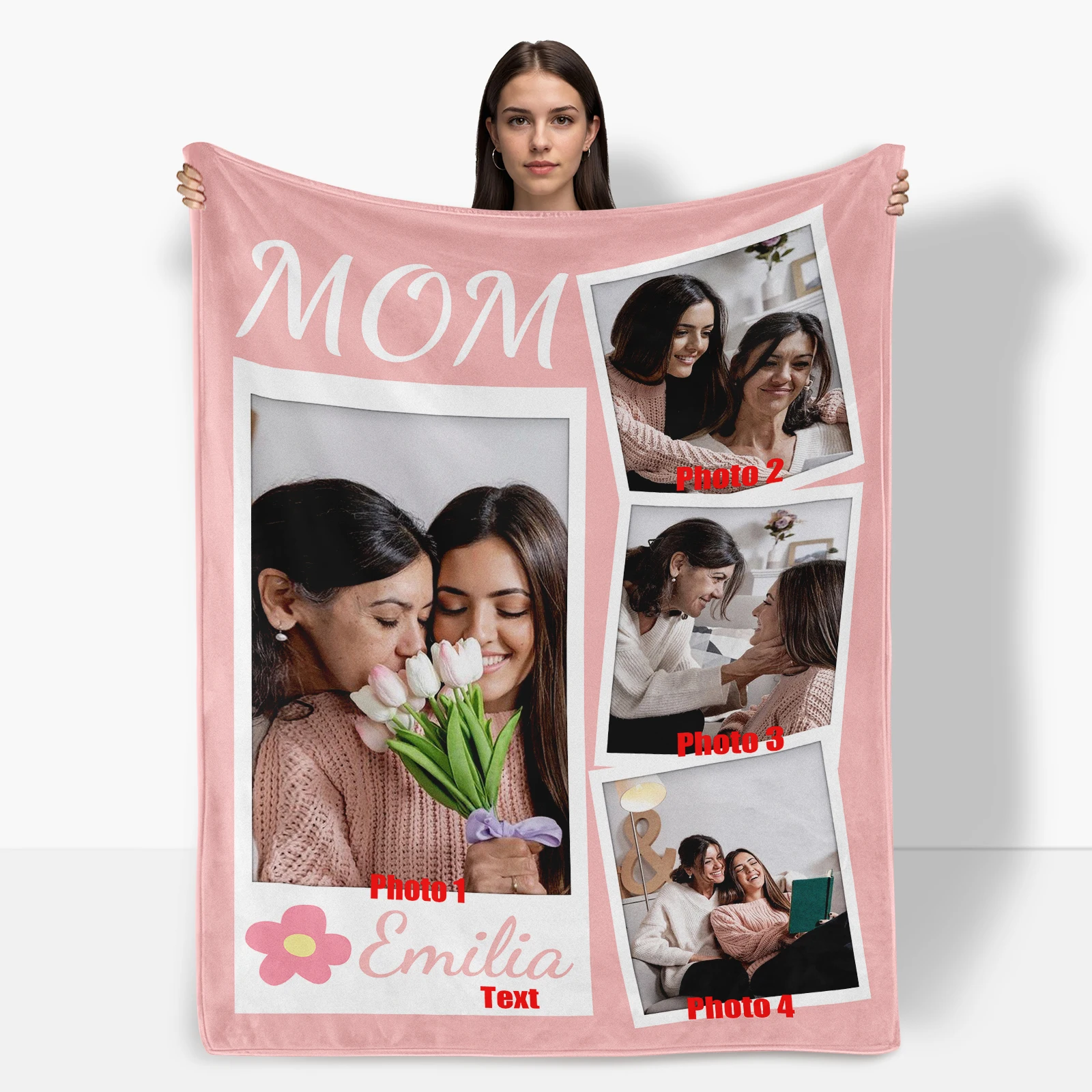 Custom Photo Blanket Personalized Frame Design With Floral Text Memorial Gift For Mom Throw Featuring Heartfelt Keepsake
Custom Photo Blanket Personalized Frame Design With Floral Text Memorial Gift For Mom Throw Featuring Heartfelt Keepsake