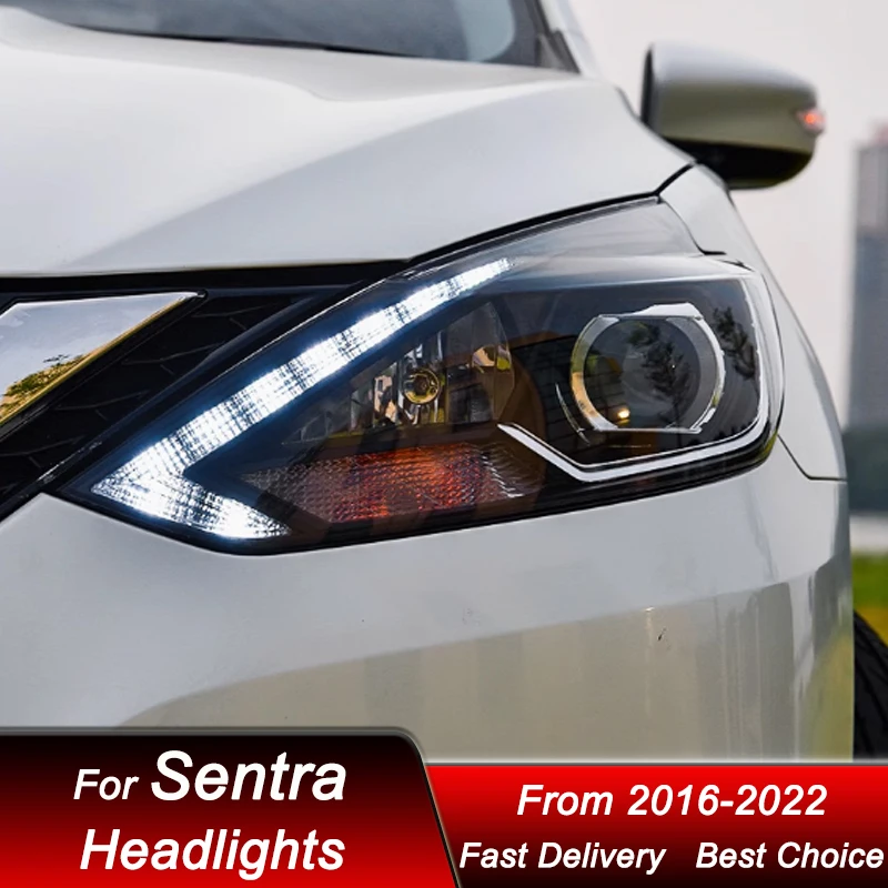 Светодиодные фары для Nissan Sentra Sylphy 16-22, полный комплект LED DRL, модернизированные проекционные линзы, аксессуары для тюнинга.
Светодиодные фары для Nissan Sentra Sylphy 16-22, полный комплект LED DRL, модернизированные проекционные линзы, аксессуары для тюнинга.