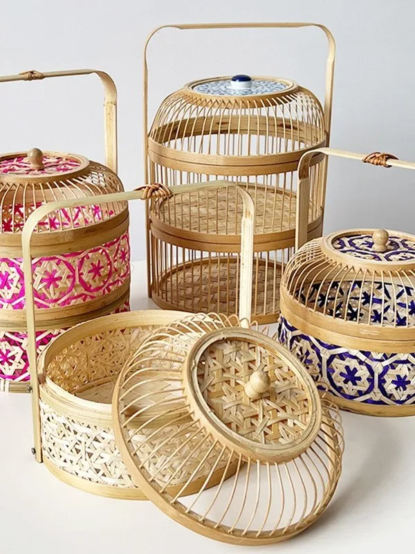 Multi-Layer round Bamboo Basket Storage Box Food Box Hotel Home Use Tea Leaf Organizer Handcraft Souvenir Packaging Box
Multi-Layer round Bamboo Basket Storage Box Food Box Hotel Home Use Tea Leaf Organizer Handcraft Souvenir Packaging Box
