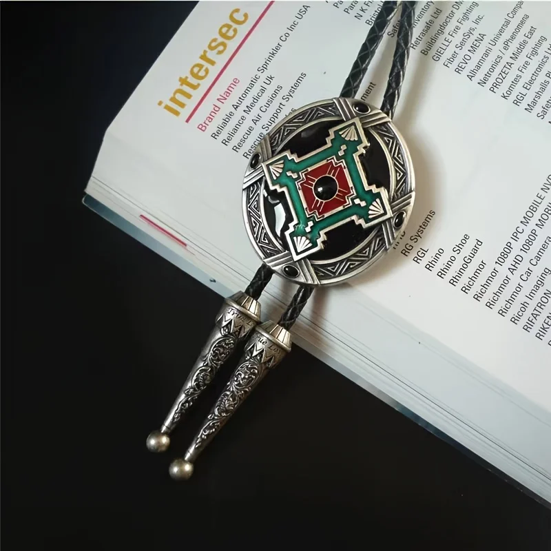 New Fashionable Men's Artificial Leather Alloy Indian Totem Collar Rope, Polo Tie
New Fashionable Men's Artificial Leather Alloy Indian Totem Collar Rope, Polo Tie