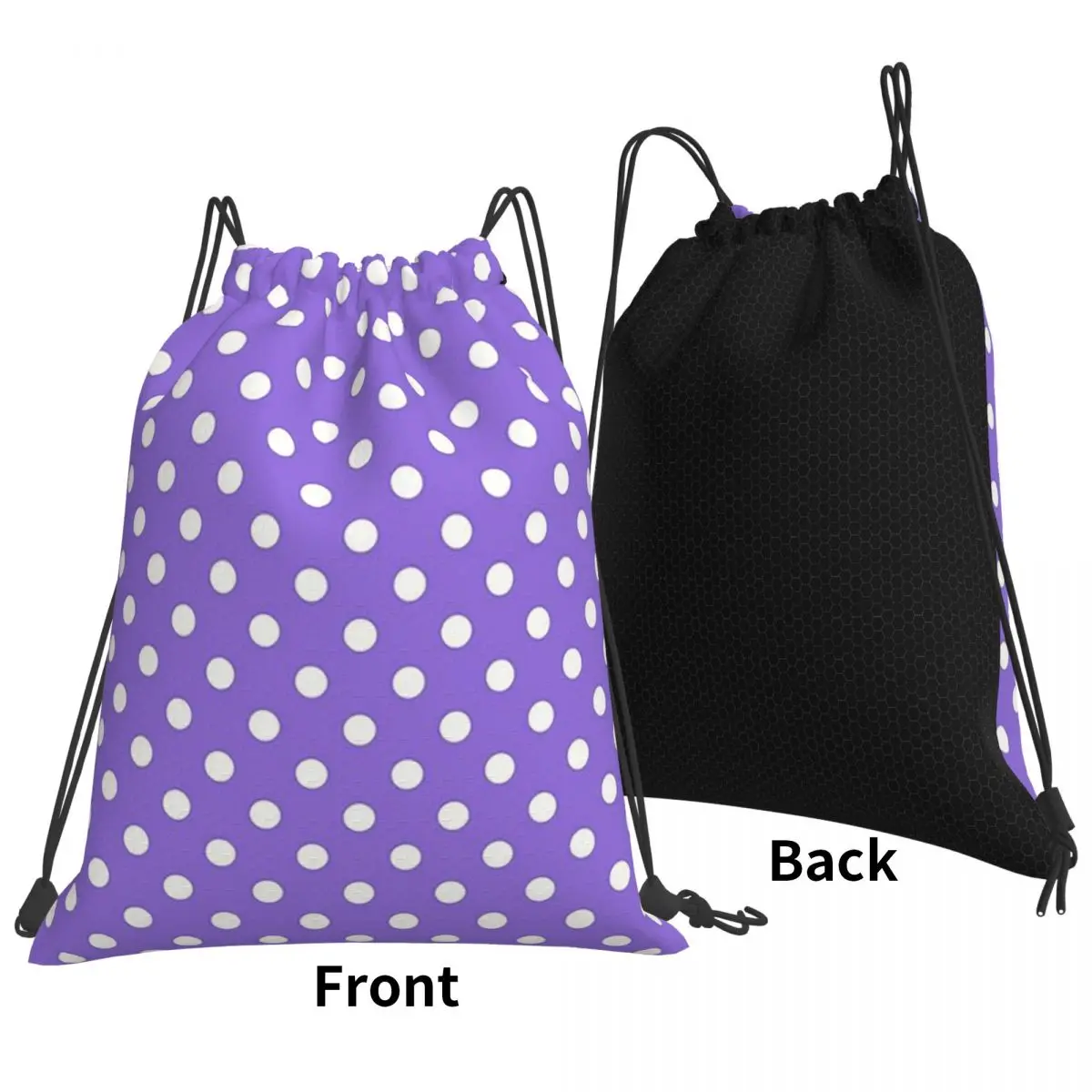 White Polka Dots Over Purple Backpacks Fashion Drawstring Bags Sundries Bag Book Bags for Man Woman School
White Polka Dots Over Purple Backpacks Fashion Drawstring Bags Sundries Bag Book Bags for Man Woman School