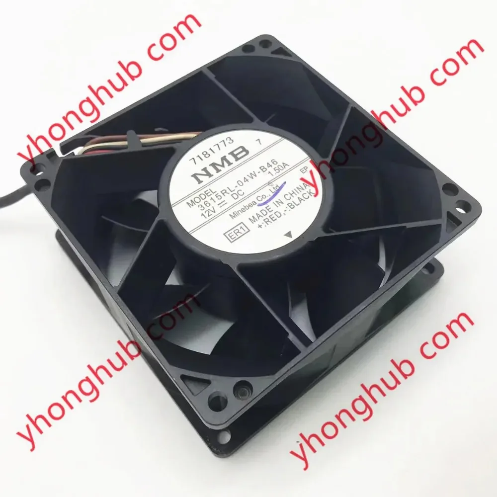 NMB-MAT 3615RL-04W-B46 ER1 DC 12V 1.46A 92x92x38mm 4-Wire Cooling Fan
NMB-MAT 3615RL-04W-B46 ER1 DC 12V 1.46A 92x92x38mm 4-Wire Cooling Fan