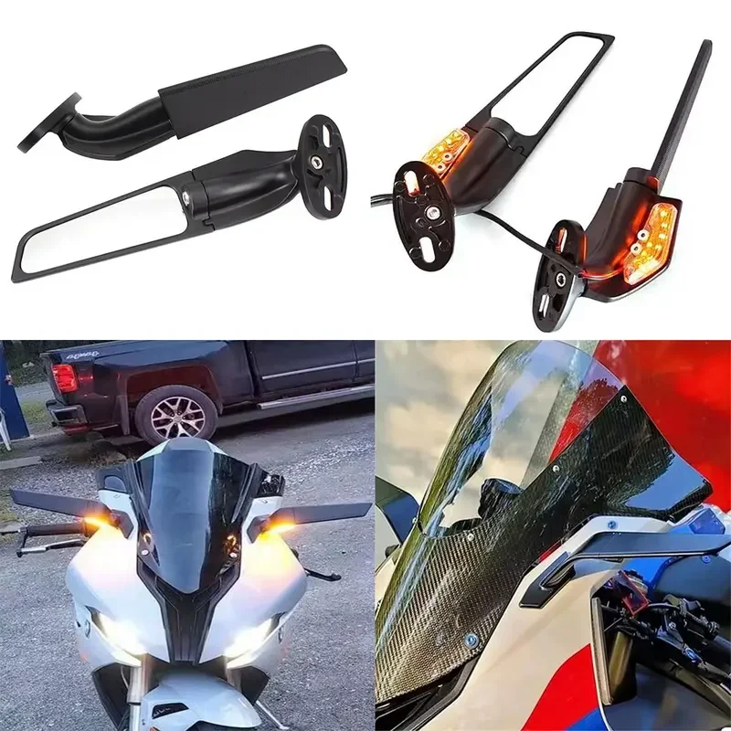 For BMW S1000RR S1000 RR 2009 - 2019 2020 2021 2022 2023 Motorcycle Side Mirrors Winglets Wind Wing Adjustable Rotating Rearview
For BMW S1000RR S1000 RR 2009 - 2019 2020 2021 2022 2023 Motorcycle Side Mirrors Winglets Wind Wing Adjustable Rotating Rearview