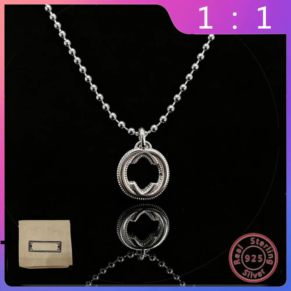 2026 New S925 Silver Retro Interlocking Necklace Pendant for Men and Women's Jewelry
2026 New S925 Silver Retro Interlocking Necklace Pendant for Men and Women's Jewelry