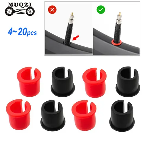 4/8/10/20pcs Bike Schrader Valve Rim Convert to Presta Valve Adapter MTB Road Bicycle Rim Inner Tube Plug Hole Inserter