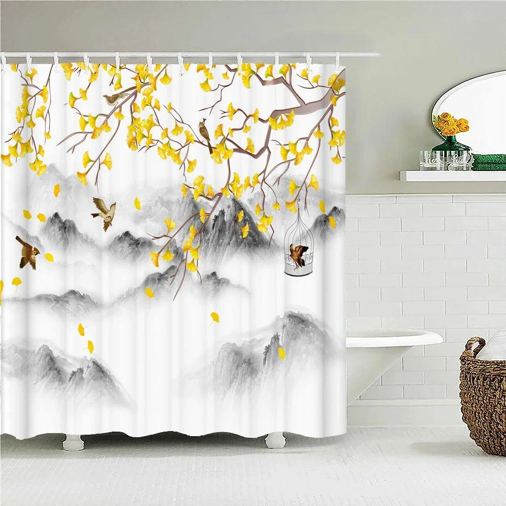Iandscape Bathroom Shower Curtain Floor mat Modern Family Bathroom Waterproof Fabric Bathroom Decor
Iandscape Bathroom Shower Curtain Floor mat Modern Family Bathroom Waterproof Fabric Bathroom Decor