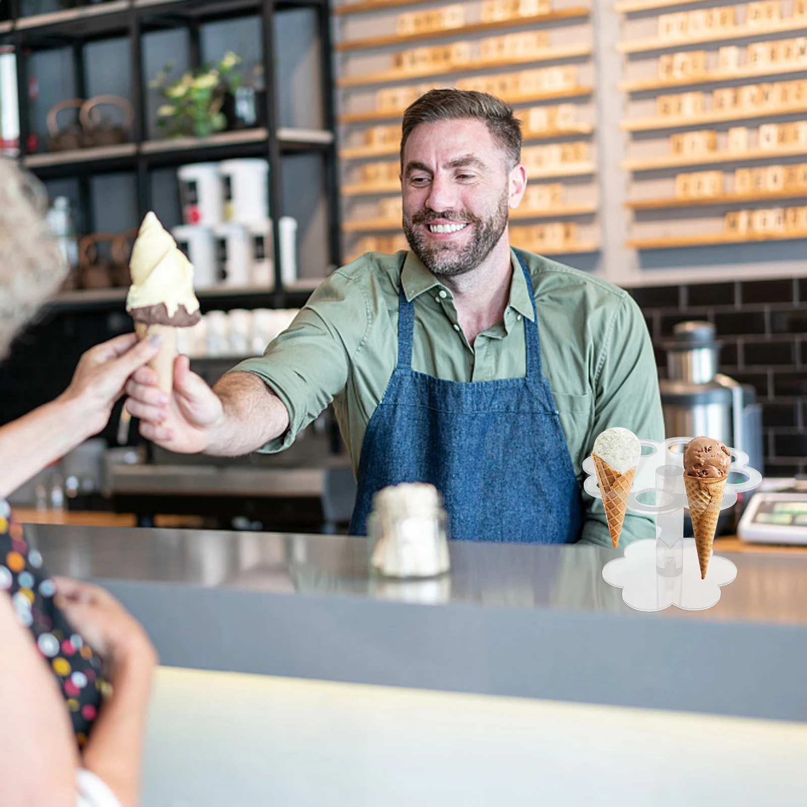 8 Holes Acrylic Ice Cream Stand Transparent 4Mm Thick Detachable 16Cm Top 12.6Cm Bottom 10Cm Height 3Cm Hole Diameter Clear
8 Holes Acrylic Ice Cream Stand Transparent 4Mm Thick Detachable 16Cm Top 12.6Cm Bottom 10Cm Height 3Cm Hole Diameter Clear