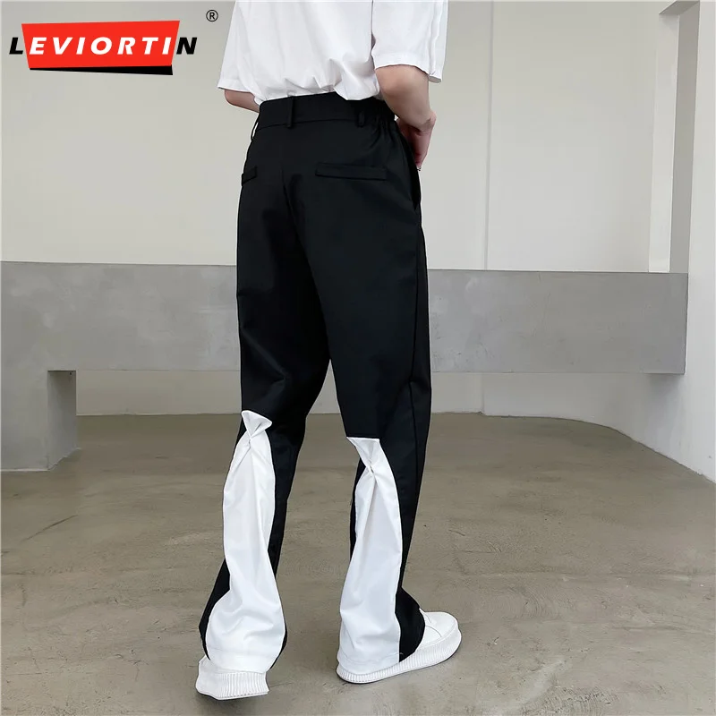 Men Casual Pants Patchwork Elastic Waist Joggers Versatile Suit Pants Streetwear Trendy Loose Straight Trousers
Men Casual Pants Patchwork Elastic Waist Joggers Versatile Suit Pants Streetwear Trendy Loose Straight Trousers