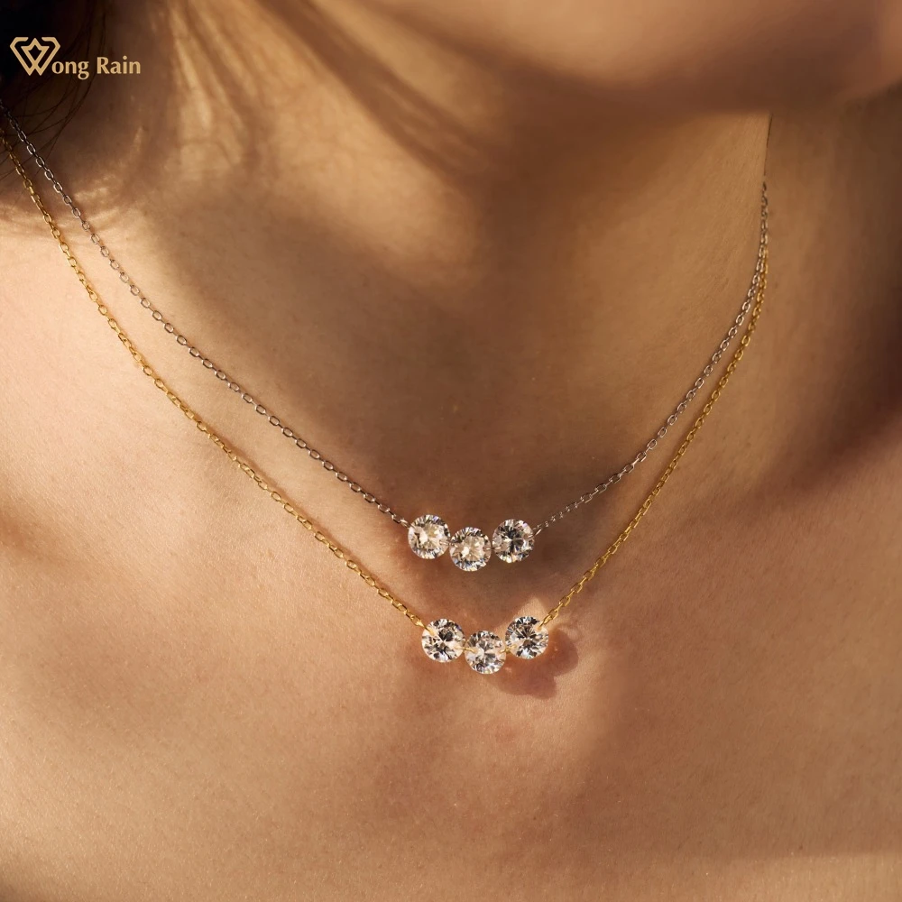 Wong Rain Sparkling Solid 925 Sterling Silver Round Cut 4-6 MM Lab Sapphire Gemstone Pendant Necklace Fine Jewelry Wholesale
Wong Rain Sparkling Solid 925 Sterling Silver Round Cut 4-6 MM Lab Sapphire Gemstone Pendant Necklace Fine Jewelry Wholesale