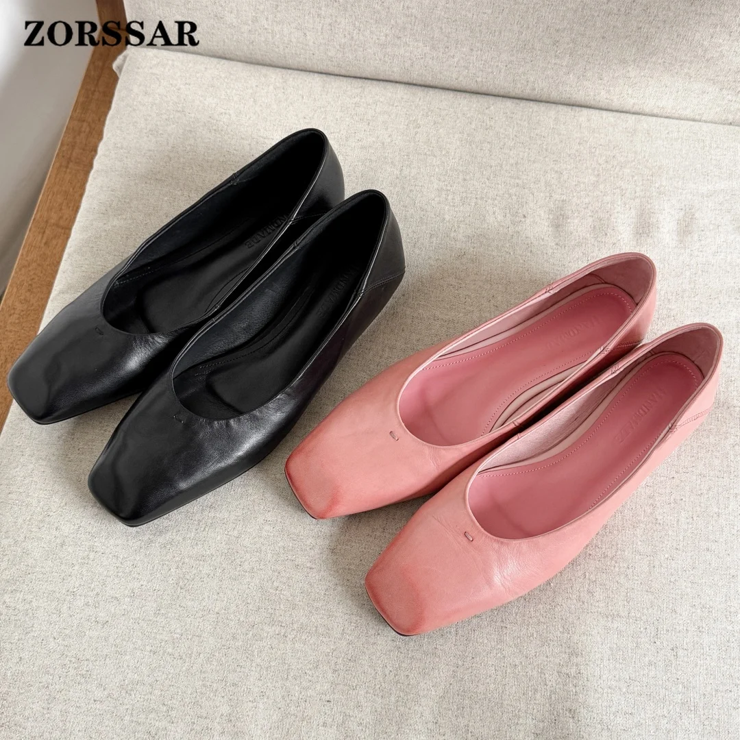 2026 New Women's Cow Leather Square Toe Slip-on Flats 1cm Kitten Heel Elegant Ladies Slim Daily Dress Shoes for Woman
2026 New Women's Cow Leather Square Toe Slip-on Flats 1cm Kitten Heel Elegant Ladies Slim Daily Dress Shoes for Woman