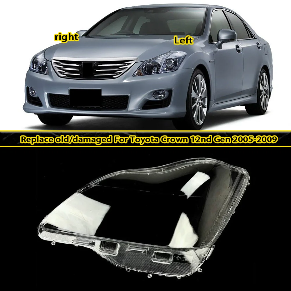 For Toyota Crown 12nd Gen 2005-2009 Headlight Cover Shade Headlamp Shell Transparent Lampshade Lens Auto Replacement Parts
For Toyota Crown 12nd Gen 2005-2009 Headlight Cover Shade Headlamp Shell Transparent Lampshade Lens Auto Replacement Parts