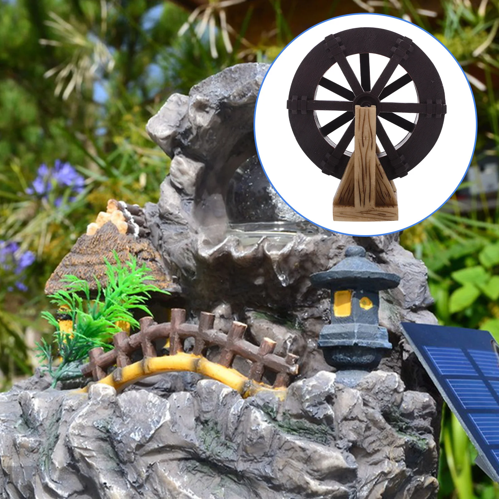 Miniature Water Wheel Decor: Realistic Flowing Fountain Ornament for Aquarium Desktop Zen Garden Space Saving Design
Miniature Water Wheel Decor: Realistic Flowing Fountain Ornament for Aquarium Desktop Zen Garden Space Saving Design