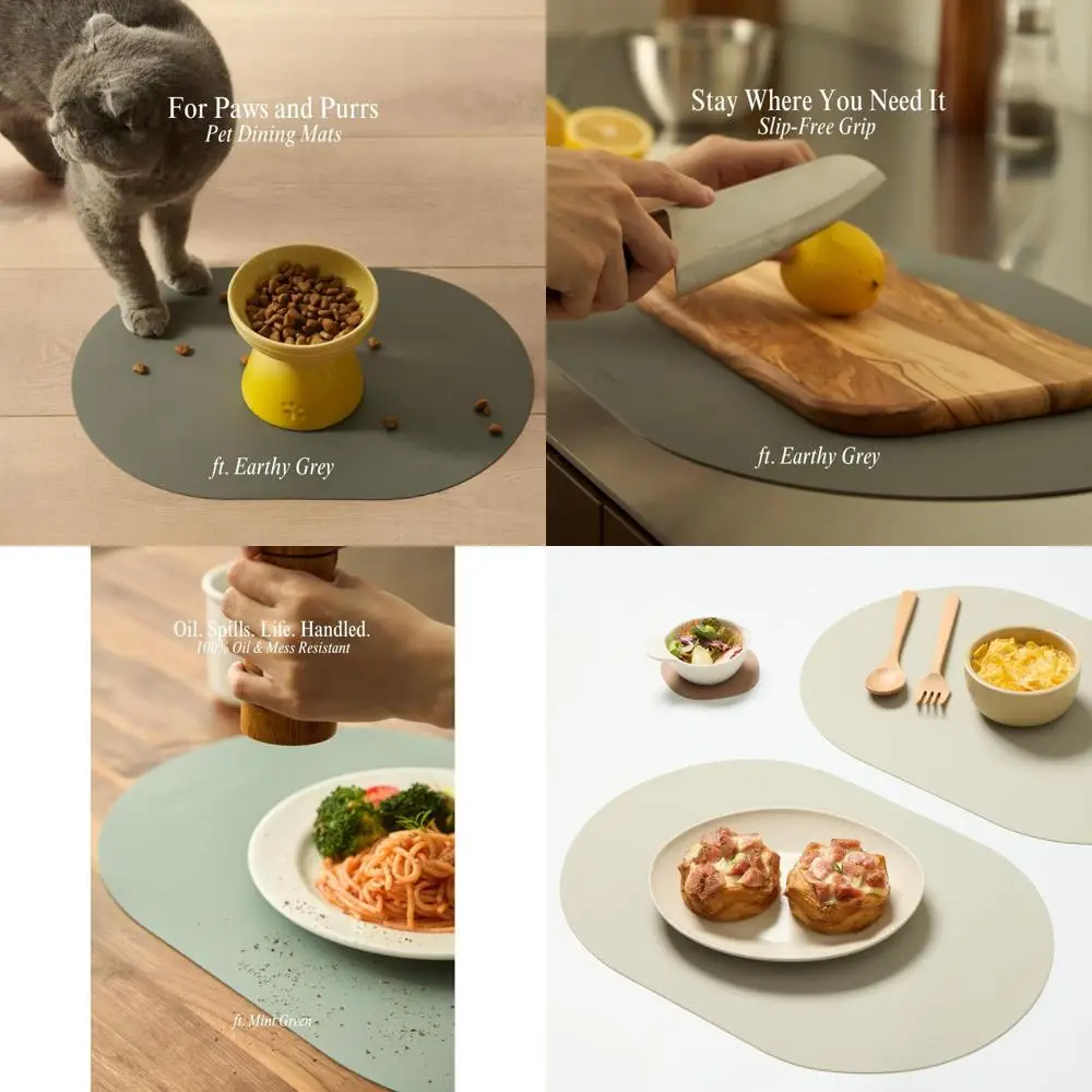 Набор из 4-х серо-бежевых силиконовых салфеток — термостойкие, водонепроницаемые, нескользящие, легко чистящиеся, современные настольные коврики с кожаной текстурой премиум-класса.
Набор из 4-х серо-бежевых силиконовых салфеток — термостойкие, водонепроницаемые, нескользящие, легко чистящиеся, современные настольные коврики с кожаной текстурой премиум-класса.