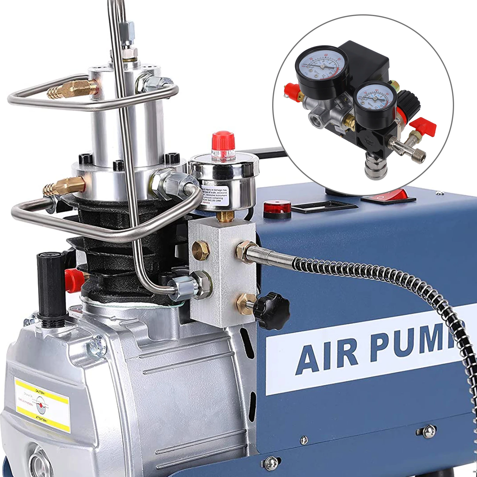 Air Pump Accessories 4Hole Pressure Switch Assembly Regulator Gauge for Compressor Valve Replacement Parts air pressure
Air Pump Accessories 4Hole Pressure Switch Assembly Regulator Gauge for Compressor Valve Replacement Parts air pressure