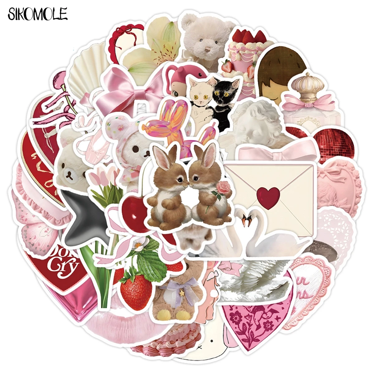 10/30/50pcs Cute Pink Girls Stickers INS Style Coquette Cartoon Decoration DIY Skateboard Fridge Guitar Phone Wall Decals Toys
10/30/50pcs Cute Pink Girls Stickers INS Style Coquette Cartoon Decoration DIY Skateboard Fridge Guitar Phone Wall Decals Toys