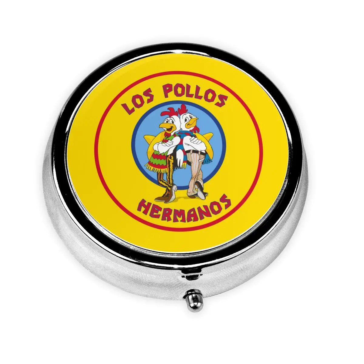 Breaking Bad Los Pollos Hermanos Pill Box Диспенсер для таблеток The Chicken Brothers Портативный держатель для лекарств Коробка для хранения Контейнер
Breaking Bad Los Pollos Hermanos Pill Box Диспенсер для таблеток The Chicken Brothers Портативный держатель для лекарств Коробка для хранения Контейнер