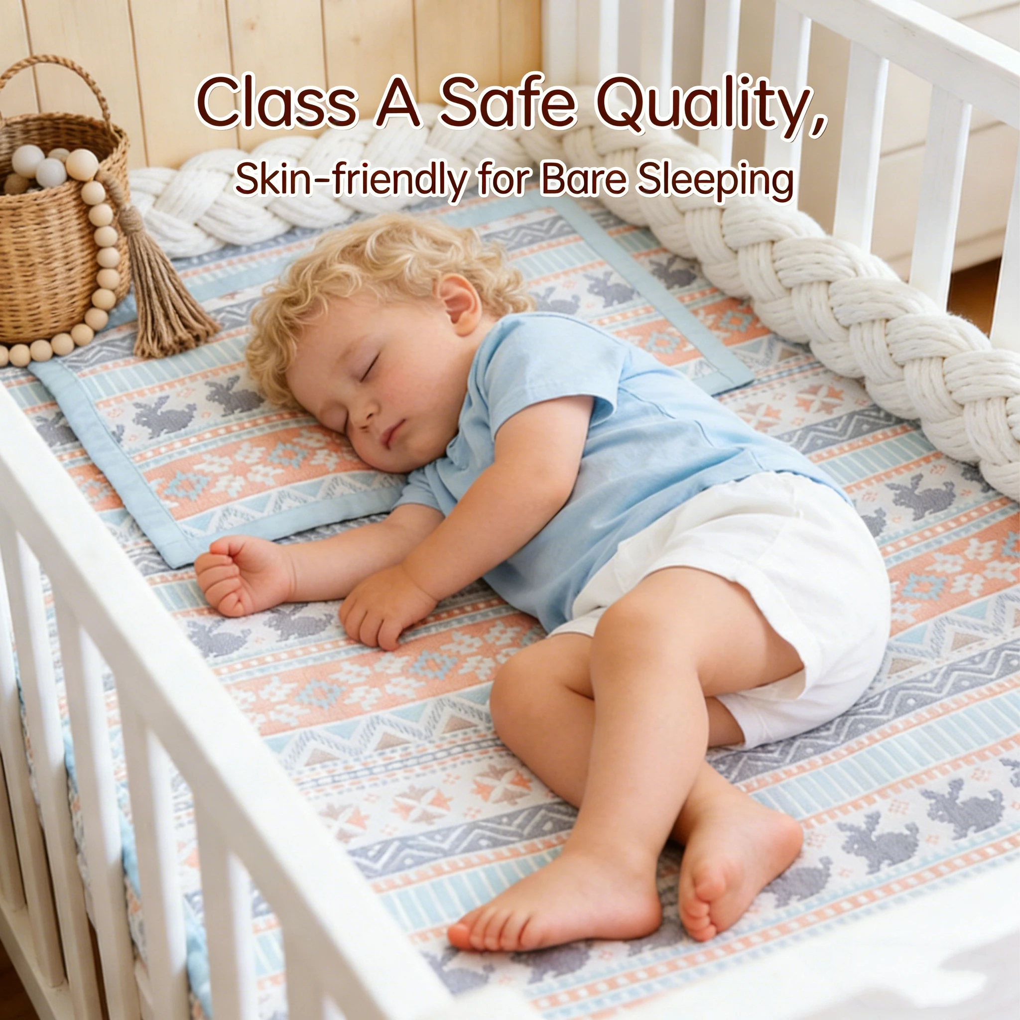 Summer Ice Silk Cooling Baby Crib Fitted Sheet Breathable Sweat Resistant Infant Mattress Cover Portable Cooling Bed Sheet for T
Summer Ice Silk Cooling Baby Crib Fitted Sheet Breathable Sweat Resistant Infant Mattress Cover Portable Cooling Bed Sheet for T