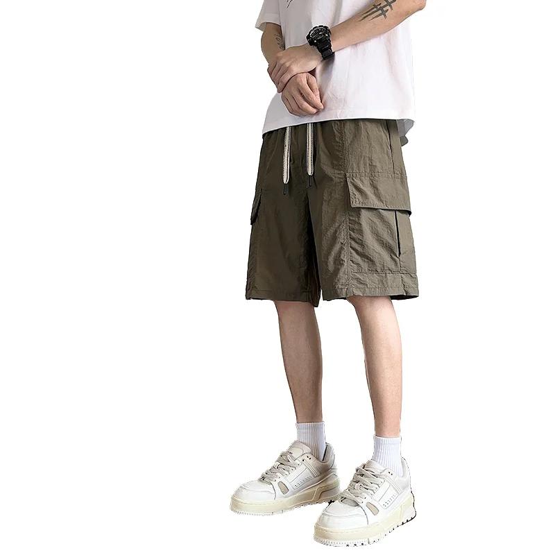 Men's Casual Shorts Fashion Solid Color Ice Silk Nylon Blend Multi-pocket Utility 5-Point Pants Simple Versatile Comfort Life
Men's Casual Shorts Fashion Solid Color Ice Silk Nylon Blend Multi-pocket Utility 5-Point Pants Simple Versatile Comfort Life