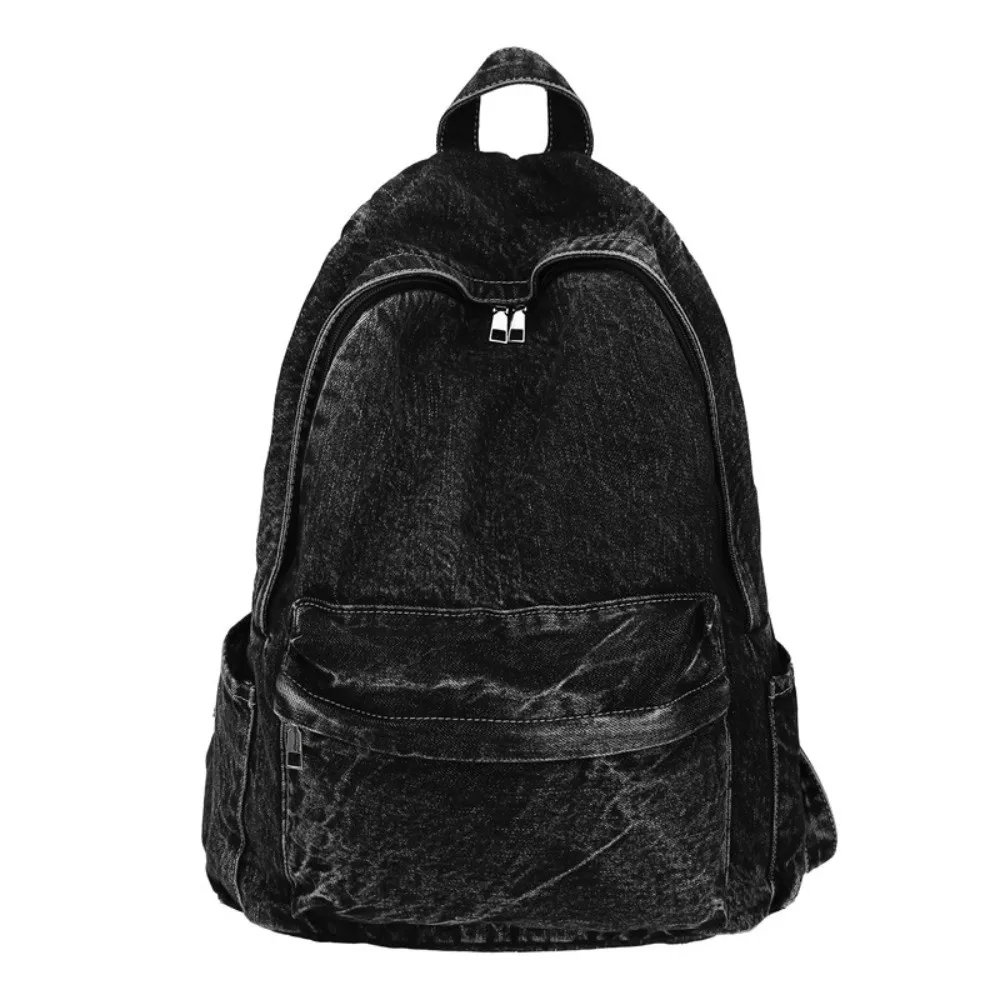 Fashion Lightweight Denim Backpack Large Capacity Solid Color Shoulder Bag Multi-pocket School Bag Women
Fashion Lightweight Denim Backpack Large Capacity Solid Color Shoulder Bag Multi-pocket School Bag Women