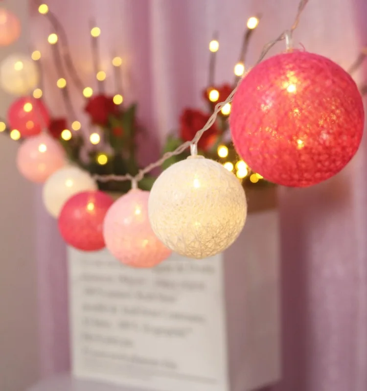 LED Cotton Ball Festoon Light String Battery Wedding Holiday Garland Lamp for Bedroom Easter Home Party Fairy Christmas Lights
LED Cotton Ball Festoon Light String Battery Wedding Holiday Garland Lamp for Bedroom Easter Home Party Fairy Christmas Lights
