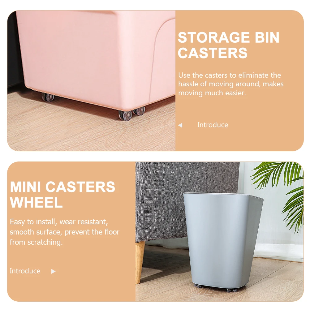 8Pcs Sliding Casters Non Swivel Adhesive Wheels for Storage Boxes Small Furniture Mini Storage Bin Casters Sticky on Wheels
8Pcs Sliding Casters Non Swivel Adhesive Wheels for Storage Boxes Small Furniture Mini Storage Bin Casters Sticky on Wheels