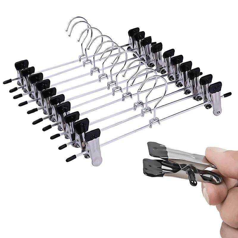 6/12 шт. Металлические зажимы для брюк, регулируемые вешалки для брюк и юбок, для хранения и подвешивания, незаменимые для дома ZYF
6/12 шт. Металлические зажимы для брюк, регулируемые вешалки для брюк и юбок, для хранения и подвешивания, незаменимые для дома ZYF 