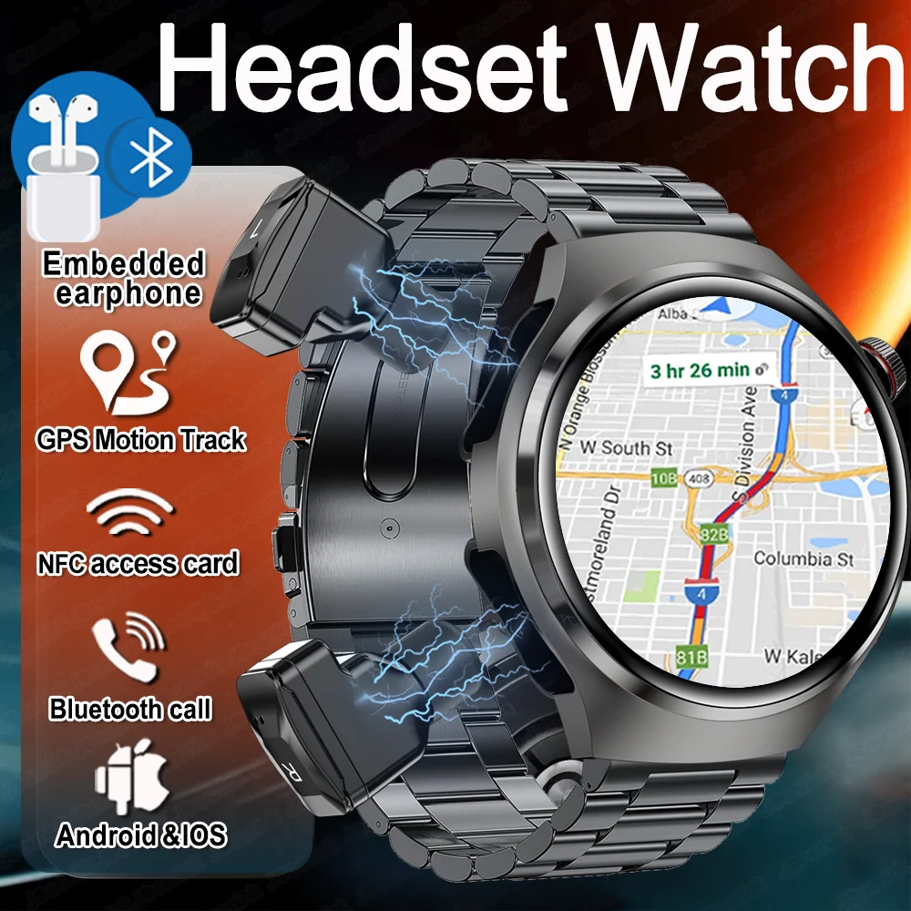 Outdoor Sport GPS Track Smart Watch Men Bluetooth Headset 1.53"HD Screen Heart Rate Sport Waterproof BT Call Smartwatch For IOS
Outdoor Sport GPS Track Smart Watch Men Bluetooth Headset 1.53"HD Screen Heart Rate Sport Waterproof BT Call Smartwatch For IOS