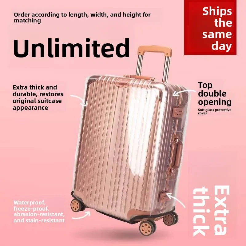 Thickened Waterproof Anti-Scratch Transparent Protective Cover for Luggage Travel Suitcase Dustproof Wear-resistant Leather Box
Thickened Waterproof Anti-Scratch Transparent Protective Cover for Luggage Travel Suitcase Dustproof Wear-resistant Leather Box