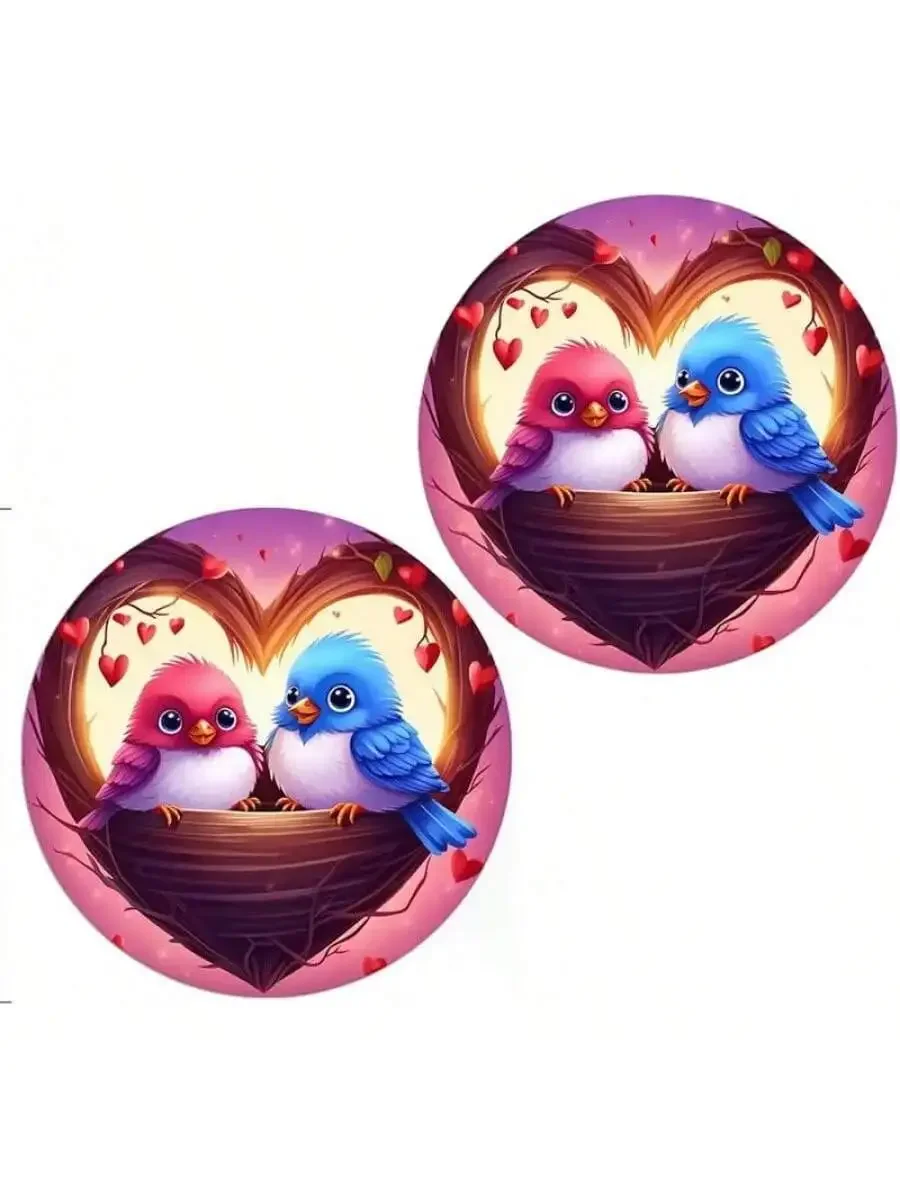 2pcs Anti-Slip Car Cup Holder Coasters With Heart Bird Design
2pcs Anti-Slip Car Cup Holder Coasters With Heart Bird Design