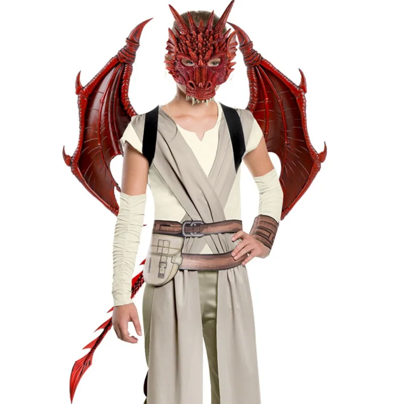3PCSHalloween Kids Party Costume Set Dragon Wings Tail Mask for Cosplay Dress Up Halloween Decorations Trick or Treat Boys Girls
3PCSHalloween Kids Party Costume Set Dragon Wings Tail Mask for Cosplay Dress Up Halloween Decorations Trick or Treat Boys Girls