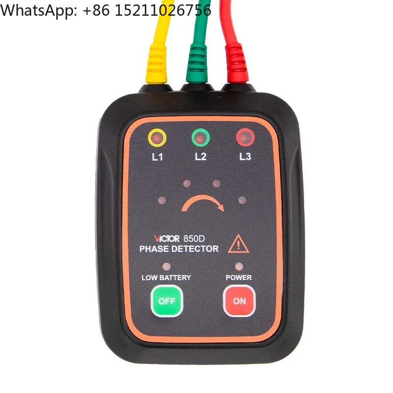 VICTOR 850D AC 60-1000V 45 TO 65Hz No Contact phase sequence tester three phase rotation tester
VICTOR 850D AC 60-1000V 45 TO 65Hz No Contact phase sequence tester three phase rotation tester