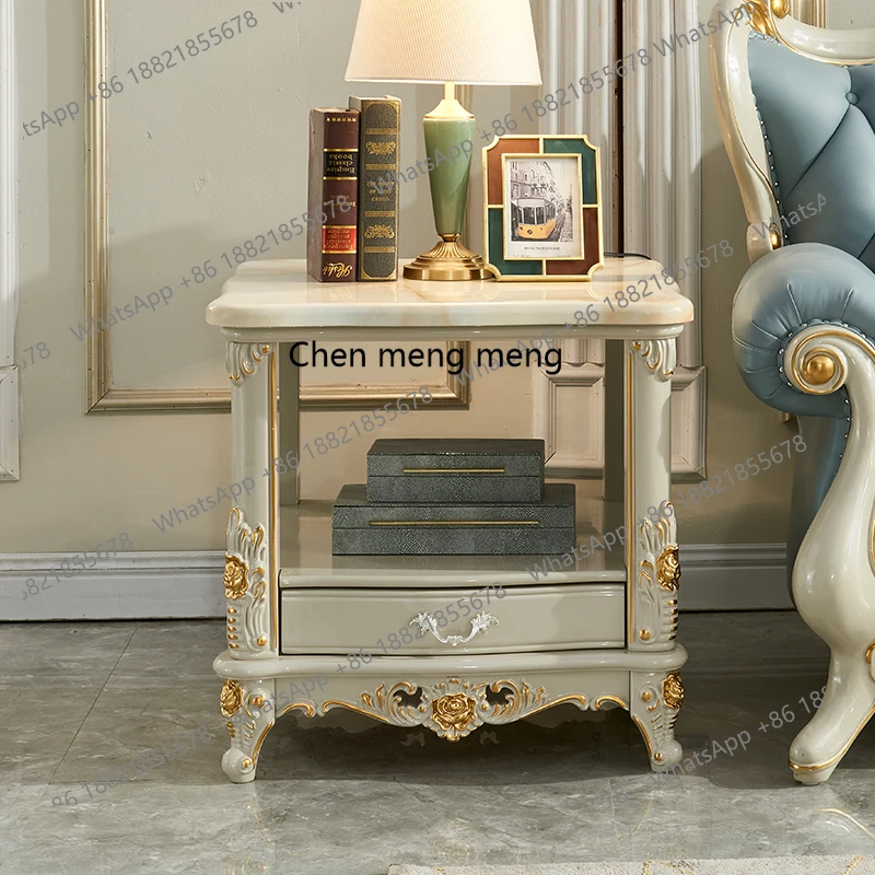 European light luxury sofa edge double layer solid wood carving flower living room marble telephone table
European light luxury sofa edge double layer solid wood carving flower living room marble telephone table