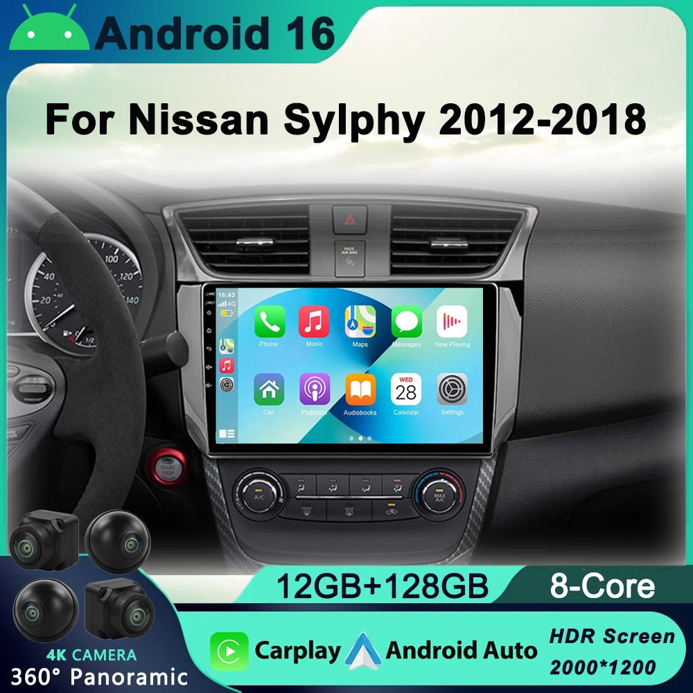 HD multimedia 10. inch car stereo radio android GPS carplay/auto 4G AM/RDS/DSP for Nissan Slyphy B17 Sentra 12 2012-2017
HD multimedia 10. inch car stereo radio android GPS carplay/auto 4G AM/RDS/DSP for Nissan Slyphy B17 Sentra 12 2012-2017