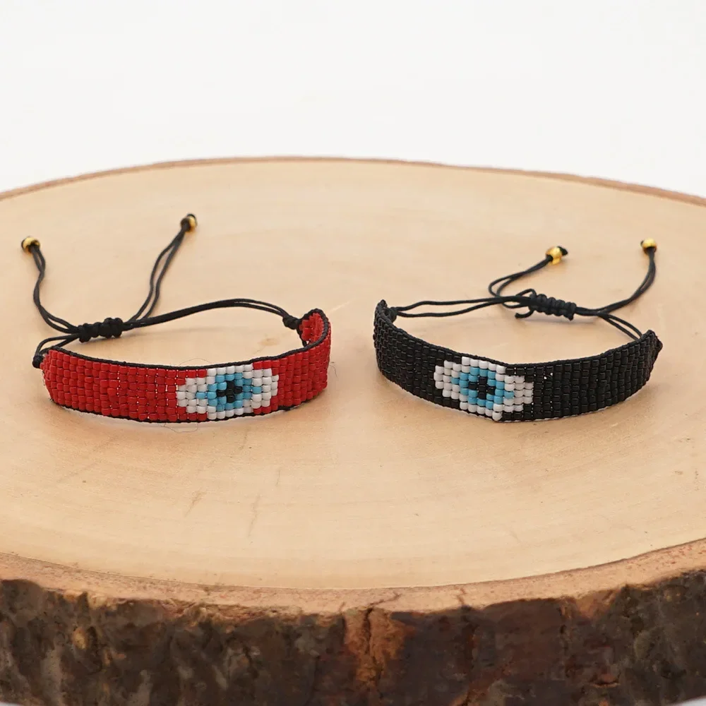Beaded Bracelet Hand woven Simplicity fashion nation Devil's Eye Bohemia Adjustable Unisex Rice Ball Bracelet
Beaded Bracelet Hand woven Simplicity fashion nation Devil's Eye Bohemia Adjustable Unisex Rice Ball Bracelet