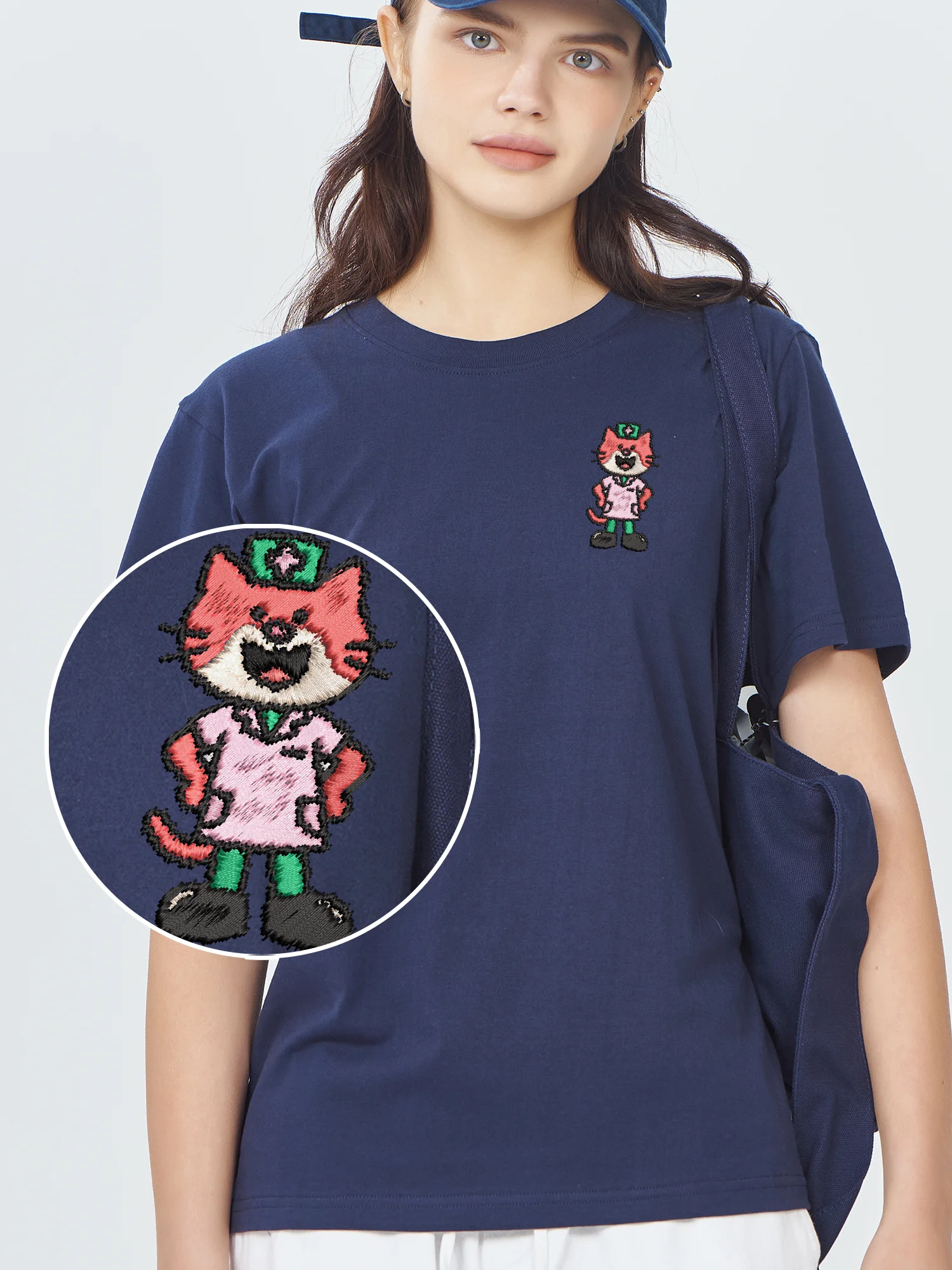 Men Women Embroidered T Shirts Nurse Cat Luxury Clothing Casual T-Shirt High Quality Breathable Embroidery Tops
Men Women Embroidered T Shirts Nurse Cat Luxury Clothing Casual T-Shirt High Quality Breathable Embroidery Tops
