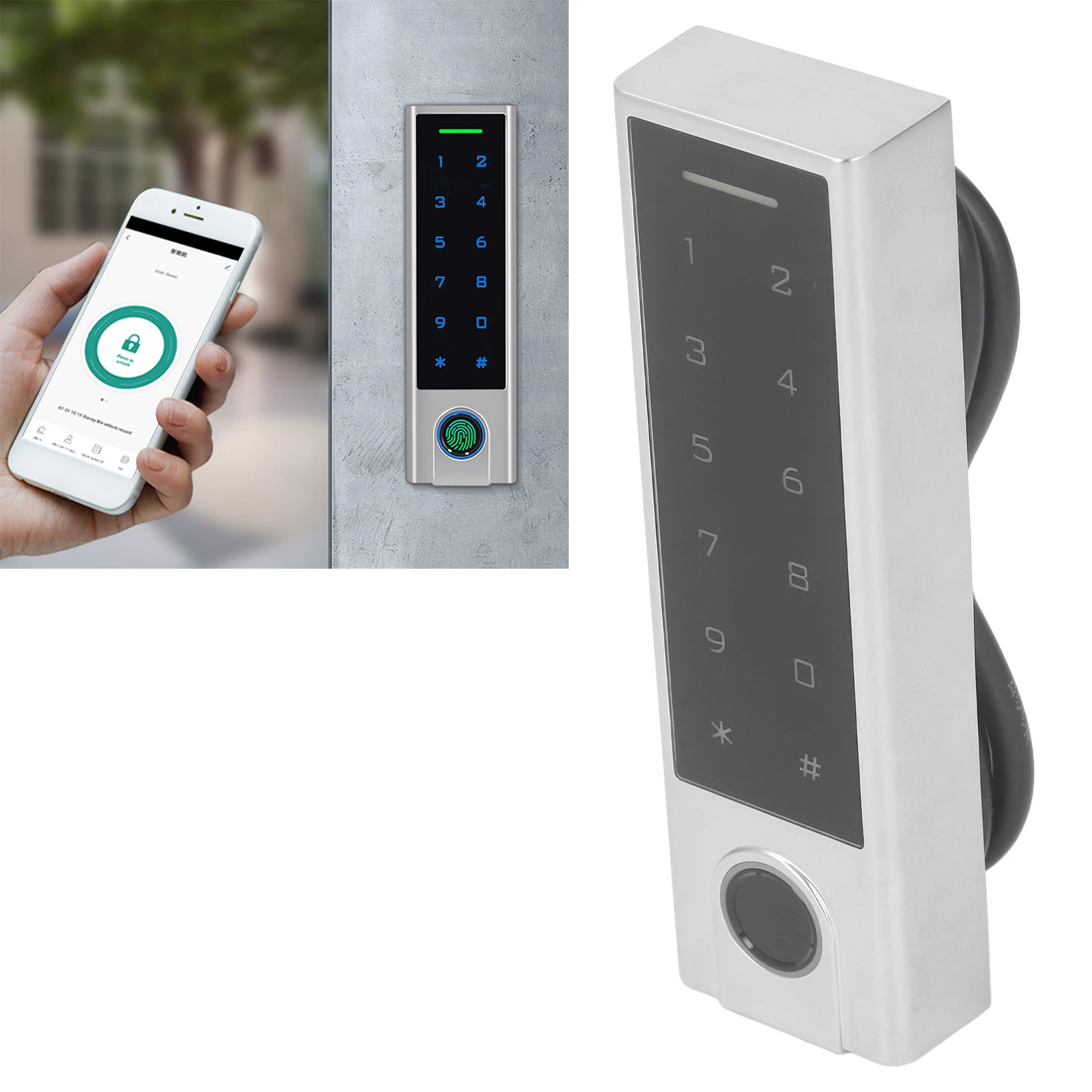 Access Control System BT Fingerprint Access Controller Waterproof Metal Access Control Keypad for EM Card 125KHz 13.56MHz
Access Control System BT Fingerprint Access Controller Waterproof Metal Access Control Keypad for EM Card 125KHz 13.56MHz