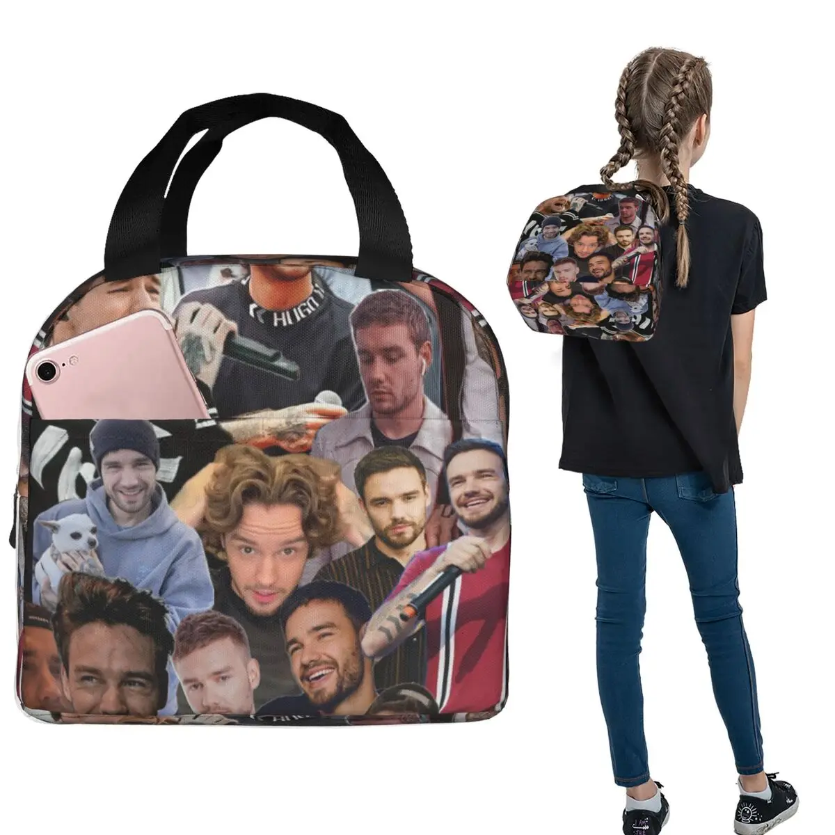 Liam Payne Photo Collage Insulated Lunch Bag for Women Children Leakproof Food Boxes Thermal Lunch Box Tote
Liam Payne Photo Collage Insulated Lunch Bag for Women Children Leakproof Food Boxes Thermal Lunch Box Tote