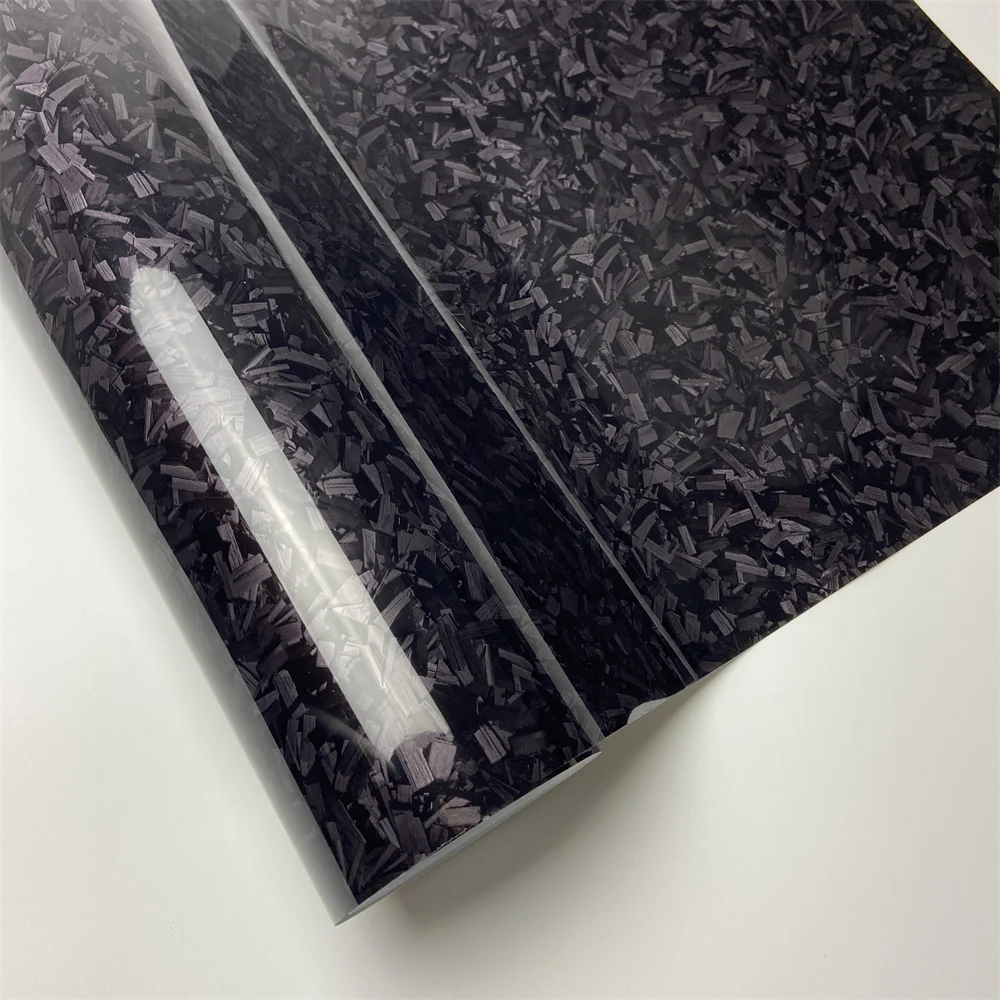 Glossy Forged Carbon Vinyl Wrap Self-adhesive Car Body Film Black Auto Accessoires with Air Release
Glossy Forged Carbon Vinyl Wrap Self-adhesive Car Body Film Black Auto Accessoires with Air Release