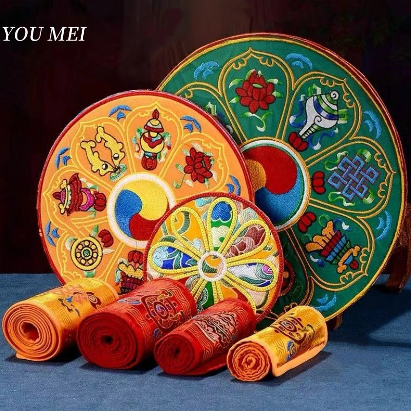 Buddhist Item Nepal Hand-Embroidered Vase Mats,Tibetan Auspicious Symbols Table Mats,Square Round Vajra Bell And Pestle Mats
Buddhist Item Nepal Hand-Embroidered Vase Mats,Tibetan Auspicious Symbols Table Mats,Square Round Vajra Bell And Pestle Mats