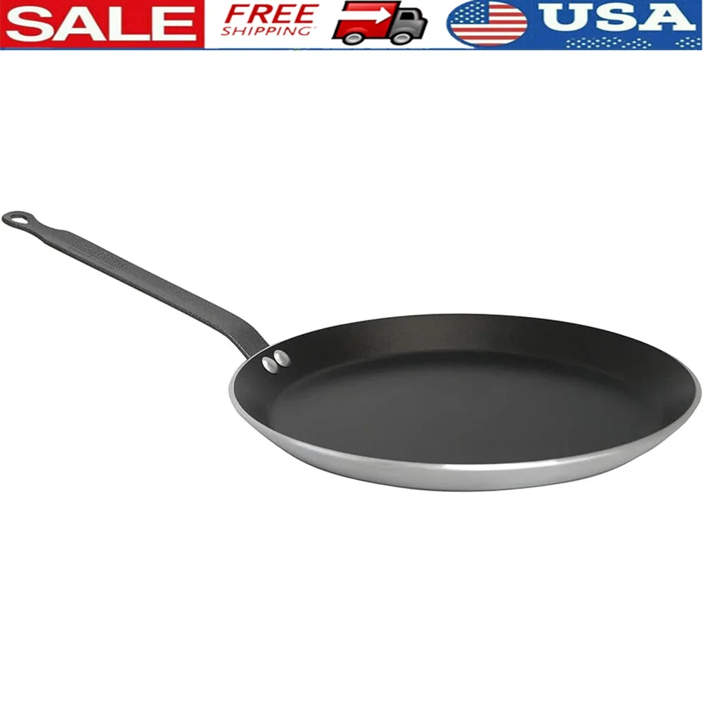 Non-stick Aluminum Crepe Pan Induction Compatible Scratch Resistant 10.25 Inch Haccp Compliant Heat Resistant Riveted Handle
Non-stick Aluminum Crepe Pan Induction Compatible Scratch Resistant 10.25 Inch Haccp Compliant Heat Resistant Riveted Handle
