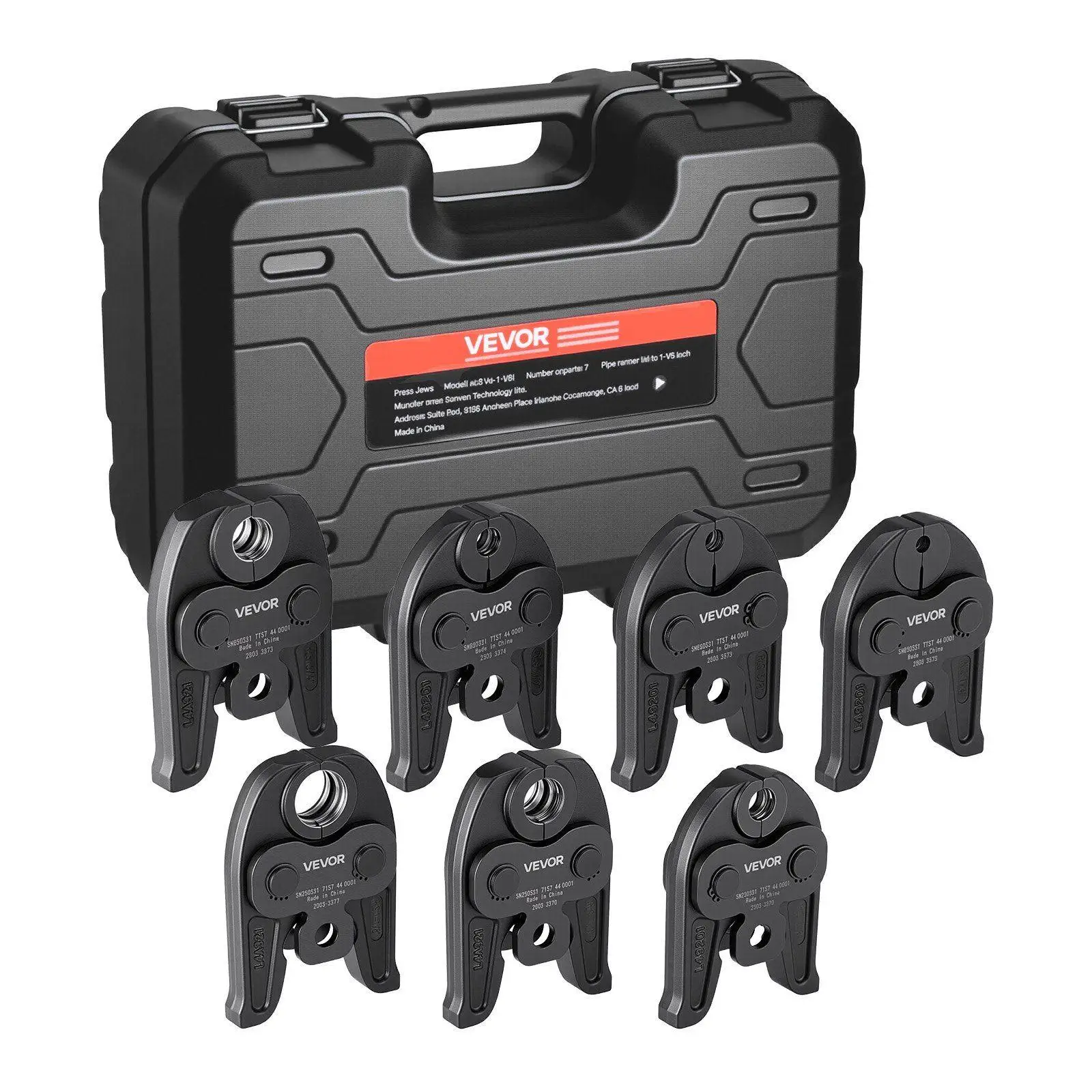 7 шт. прессовые губки 1/4 "-1/8" из стали промышленного класса, идеально подходят для плотных помещений, в комплекте с чехлом для переноски
7 шт. прессовые губки 1/4 "-1/8" из стали промышленного класса, идеально подходят для плотных помещений, в комплекте с чехлом для переноски