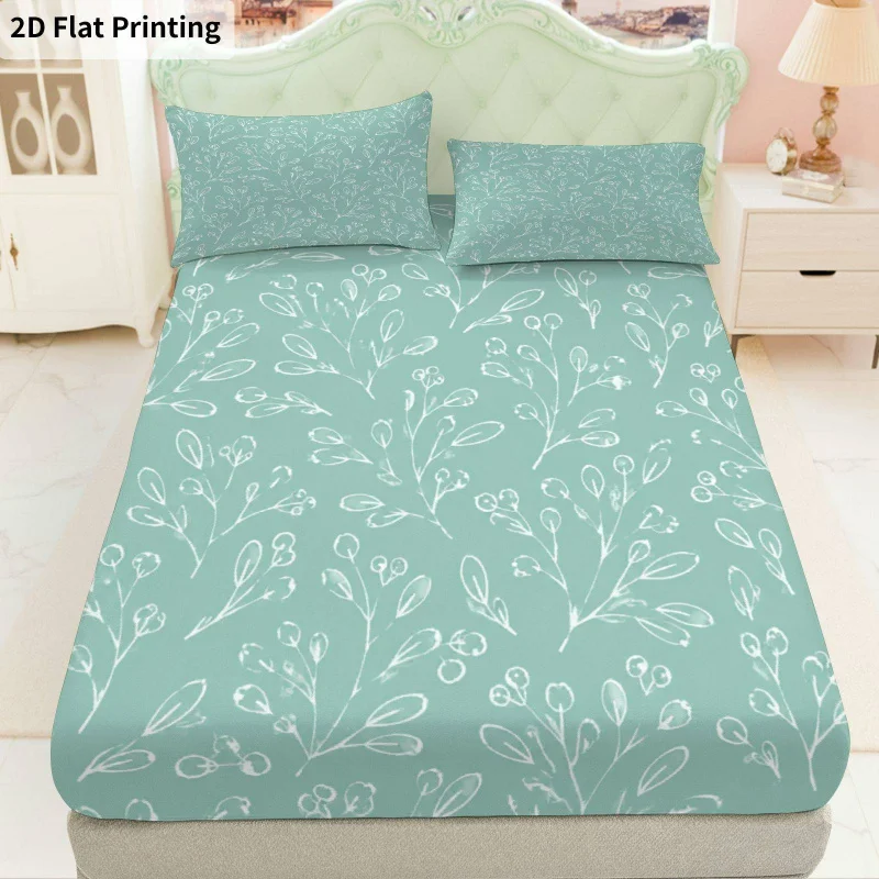 3Pcs Green Fitted Sheet Three Piece Set (1*Fitted Sheet + 2*Pillowcases, Coreless) Soft Breathable Mattress Protector
3Pcs Green Fitted Sheet Three Piece Set (1*Fitted Sheet + 2*Pillowcases, Coreless) Soft Breathable Mattress Protector