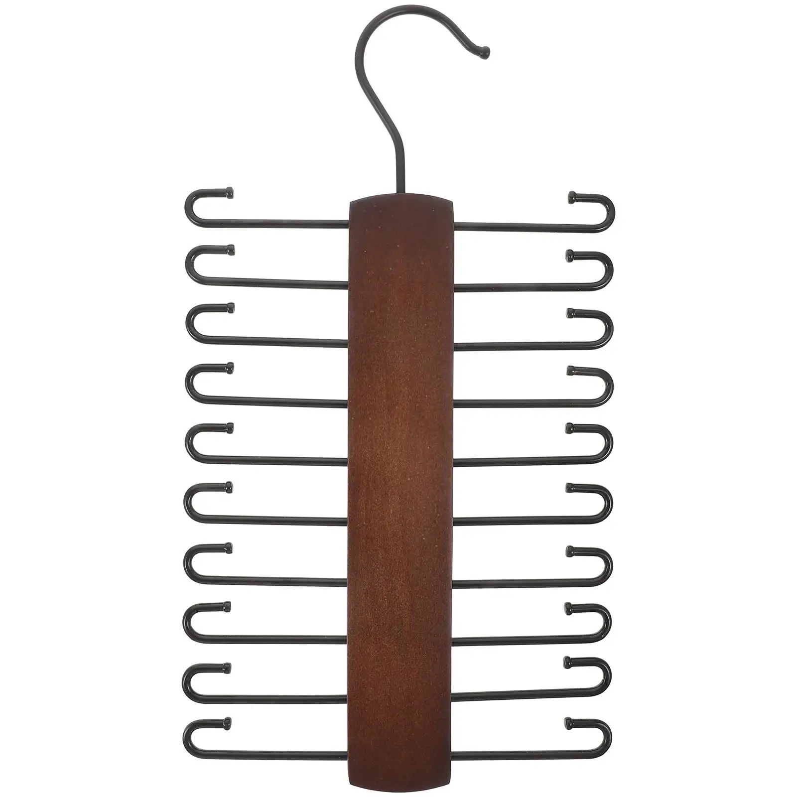 Wooden Iron 20 Hooks Scarf Rack Tie Hanger Belt Accessories Organizer Home Closet Display Shelf Storage Solution
Wooden Iron 20 Hooks Scarf Rack Tie Hanger Belt Accessories Organizer Home Closet Display Shelf Storage Solution