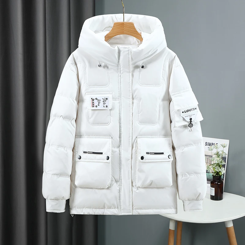 2022 Winter Women Short Padded Cotton Coats Casual Loose Bread Female Jackets Pockets Hoodded Fashion Warm Parkas LJ3503 
2022 Winter Women Short Padded Cotton Coats Casual Loose Bread Female Jackets Pockets Hoodded Fashion Warm Parkas LJ3503