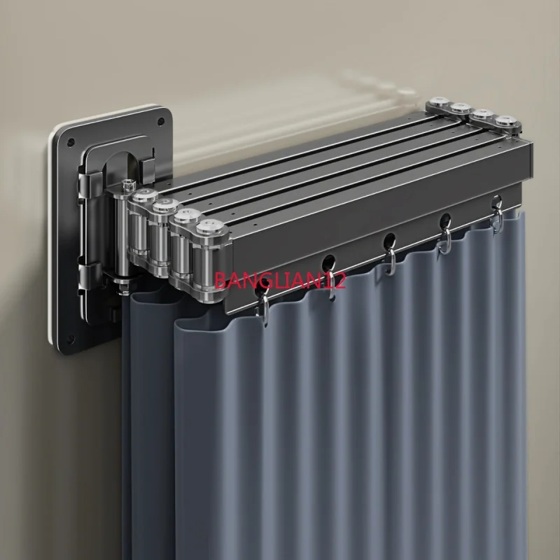 Folding Rod Shower Curtain Set Invisible Shower Partition Bathroom Waterproof Polyester Retractable Dry-wet Separation
Folding Rod Shower Curtain Set Invisible Shower Partition Bathroom Waterproof Polyester Retractable Dry-wet Separation