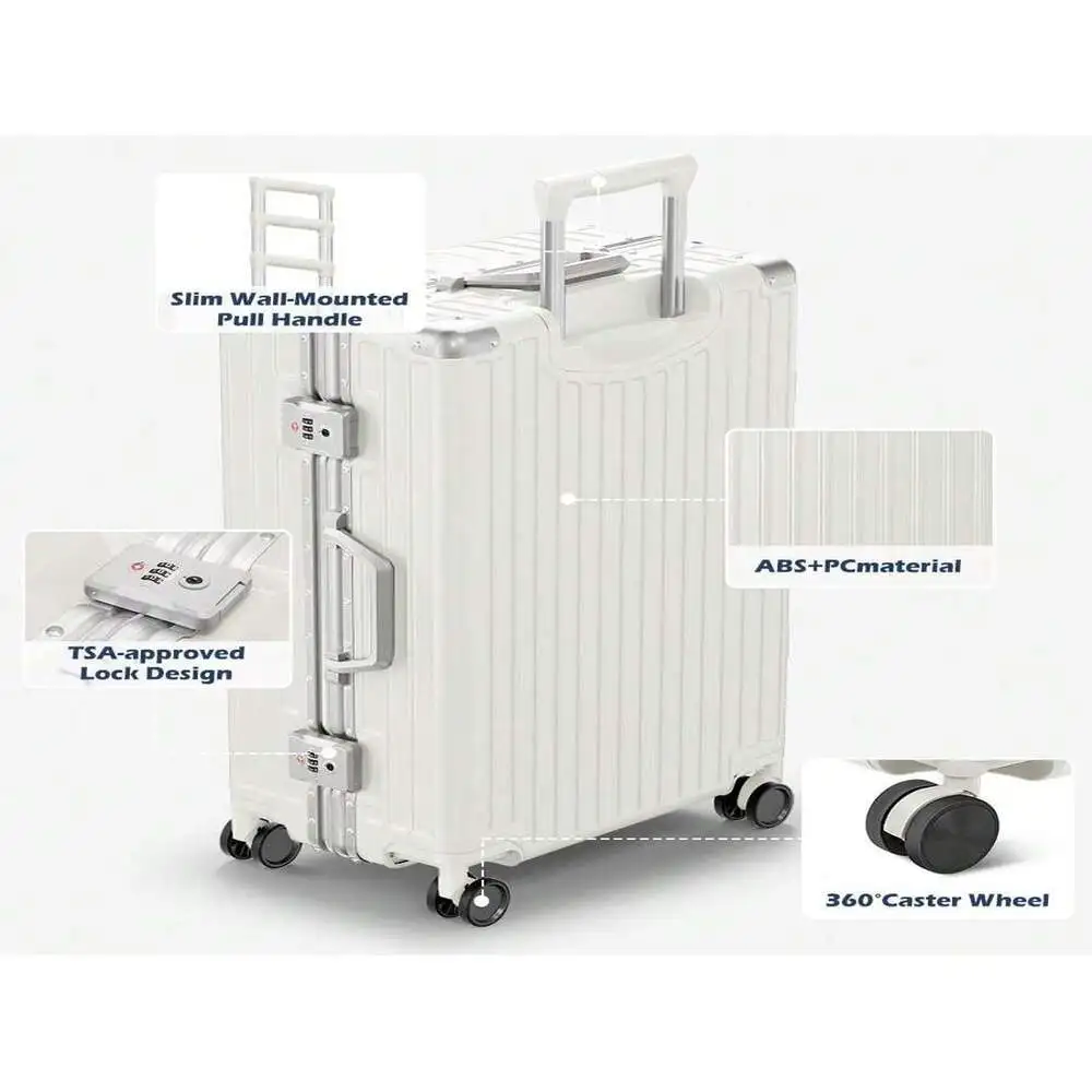 28-дюймовый легкий чемодан с твердой поверхностью — расширяемый универсальный замок TSA на колесах для длительных поездок
28-дюймовый легкий чемодан с твердой поверхностью — расширяемый универсальный замок TSA на колесах для длительных поездок