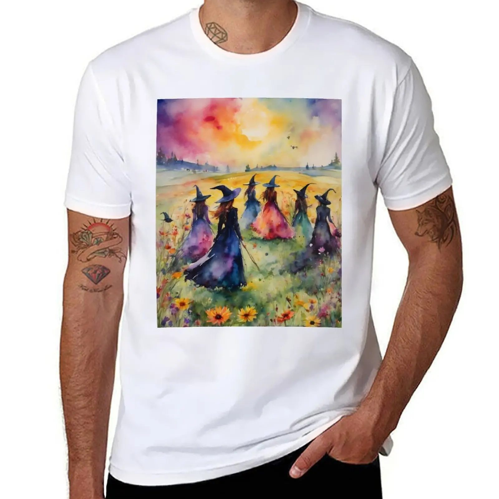 Midsummer Witches Gather by Lyra O'Brien T-Shirt cotton t shirts man 100% T-Shirt
Midsummer Witches Gather by Lyra O'Brien T-Shirt cotton t shirts man 100% T-Shirt